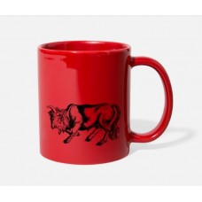 Enraged Bull Red Mugs